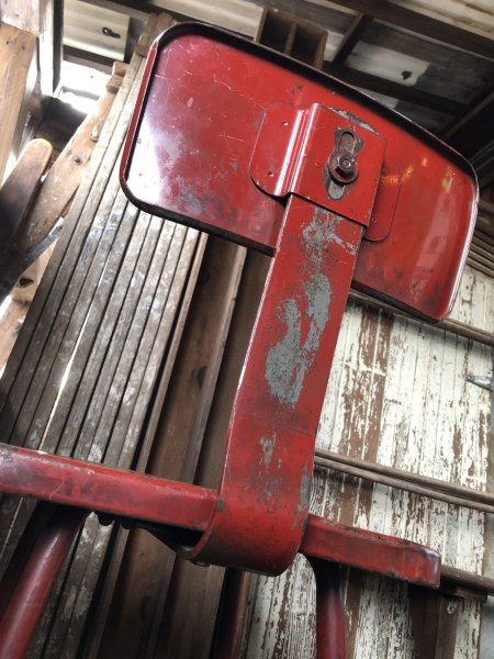 画像17: Vintage Industrial Metal High Stools Chair (R848) (17)