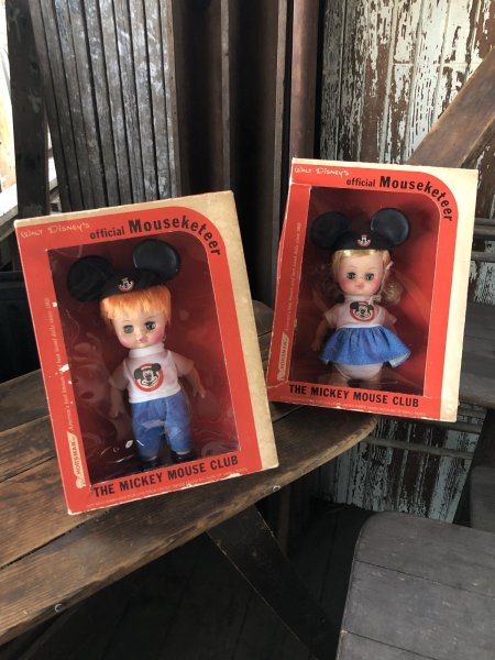 画像1: 70s Vintage Horsman Disney Mickey Mouse Club Mouseketeer Doll SET MIB (R850) (1)