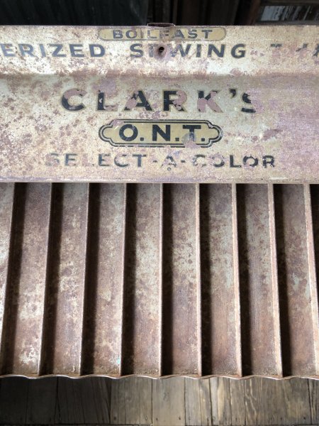 画像18: Vintage Coats & Clark's Mercerized Sewing Thread Store Display Rack (R853) (18)
