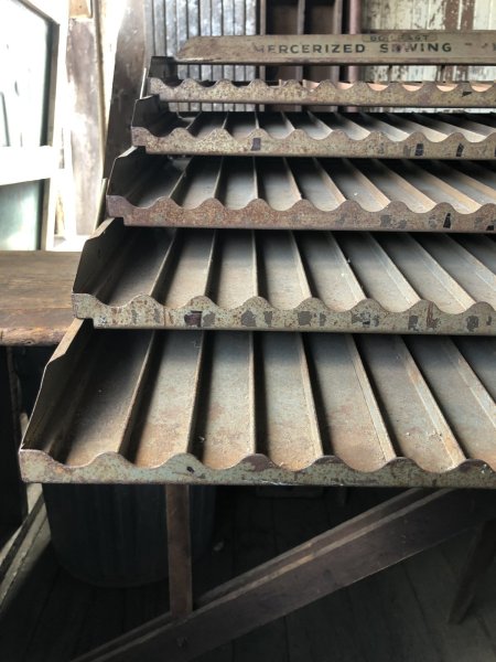 画像25: Vintage Coats & Clark's Mercerized Sewing Thread Store Display Rack (R853) (25)