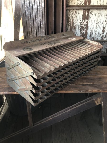 画像5: Vintage Coats & Clark's Mercerized Sewing Thread Store Display Rack (R853) (5)
