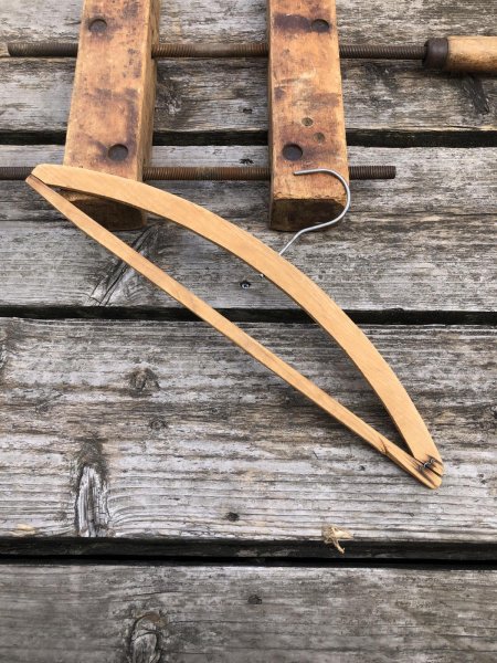 画像5: Vintage USA Advertising Wood Hanger CLEAN CLEANERS (R862) (5)