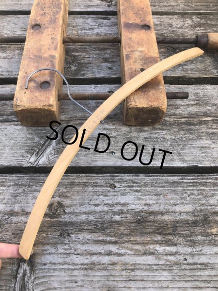 画像5: Vintage USA Advertising Wood Hanger Bixler Vaper Dry Cleaning (R871) (5)