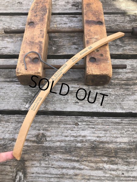 画像7: Vintage USA Advertising Wood Hanger FRANK J.OLIVERIUS (R875) (7)