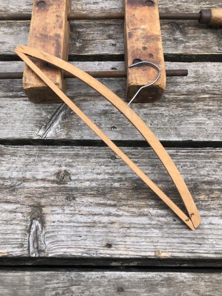 画像5: Vintage USA Advertising Wood Hanger T.G. SUIT CLEANING CO. (R859) (5)