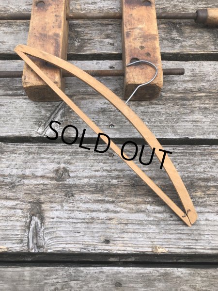画像5: Vintage USA Advertising Wood Hanger T.G. SUIT CLEANING CO. (R859) (5)
