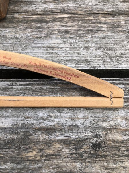 画像5: Vintage USA Advertising Wood Hanger The Economy Cleaners, Inc (R858) (5)