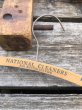 画像1: Vintage USA Advertising Wood Hanger NATIONAL CLEANERS (R872) (1)