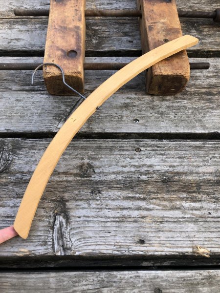 画像5: Vintage USA Advertising Wood Hanger HOTEL FRESNO TAILOR SHOP (R870) (5)