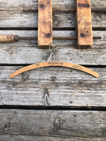画像2: Vintage USA Advertising Wood Hanger HERMANS (R864) (2)