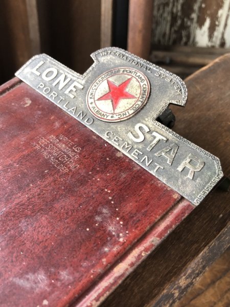 画像4: Antique Lone Star Knickerbocker Portland Cement Company Advertising Scratch Pad Clipboard (R889) (4)