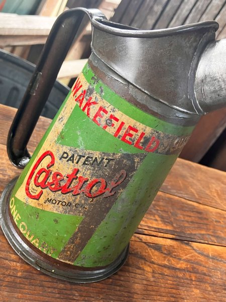 画像15: 40s〜 Vintage Original Castrol Oil Pourer Jug (R890) (15)
