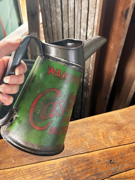 画像12: 20s Antique Original Castrol Oil Pourer Jug (R891) (12)