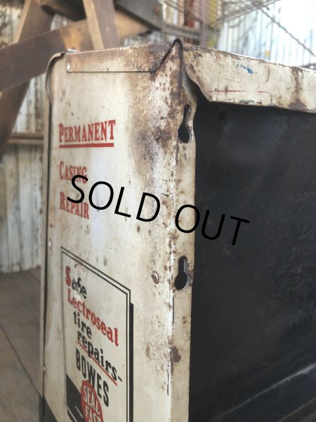 画像5: 50s Vintage BOWES SEAL FAST Tire Repair Service Station Display Cabinet (R903) (5)