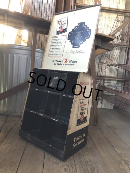 画像8: 50s Vintage BOWES SEAL FAST Tire Repair Service Station Display Cabinet (R903) (8)