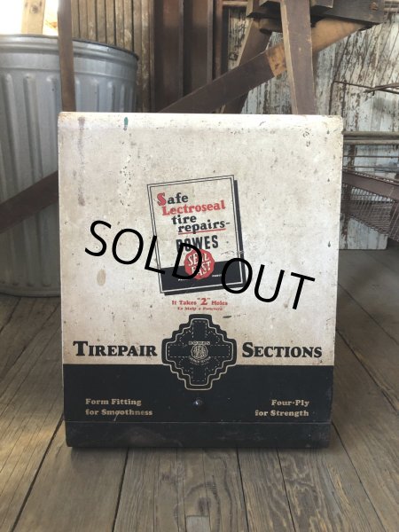 画像2: 50s Vintage BOWES SEAL FAST Tire Repair Service Station Display Cabinet (R903) (2)