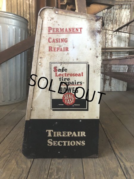 画像6: 50s Vintage BOWES SEAL FAST Tire Repair Service Station Display Cabinet (R903) (6)