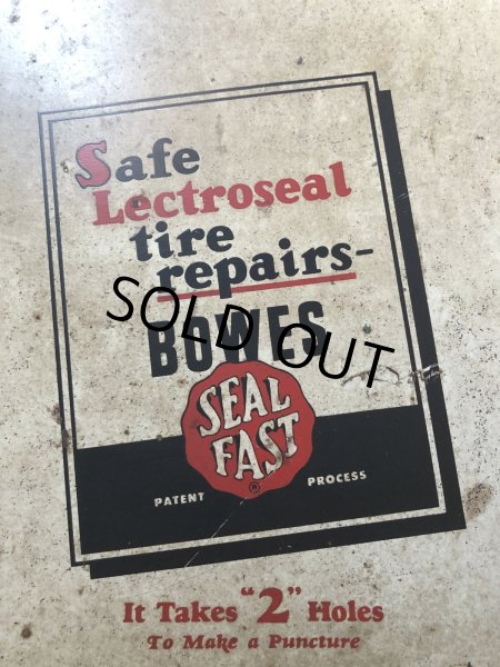 画像22: 50s Vintage BOWES SEAL FAST Tire Repair Service Station Display Cabinet (R903) (22)