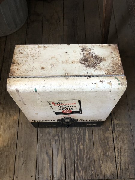 画像18: 50s Vintage BOWES SEAL FAST Tire Repair Service Station Display Cabinet (R903) (18)