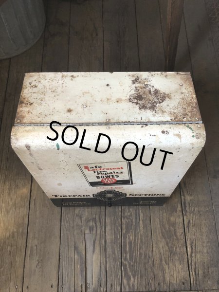 画像18: 50s Vintage BOWES SEAL FAST Tire Repair Service Station Display Cabinet (R903) (18)