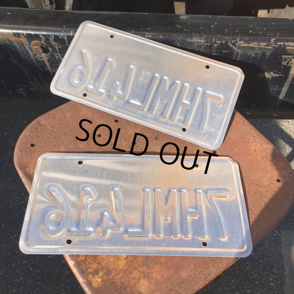 画像2: Original USA California License Plate 7HML416 SET (R907) (2)