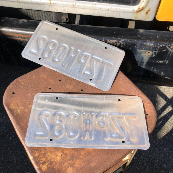 画像2: Original USA California License Plate 7ZPW082 SET (R904) (2)
