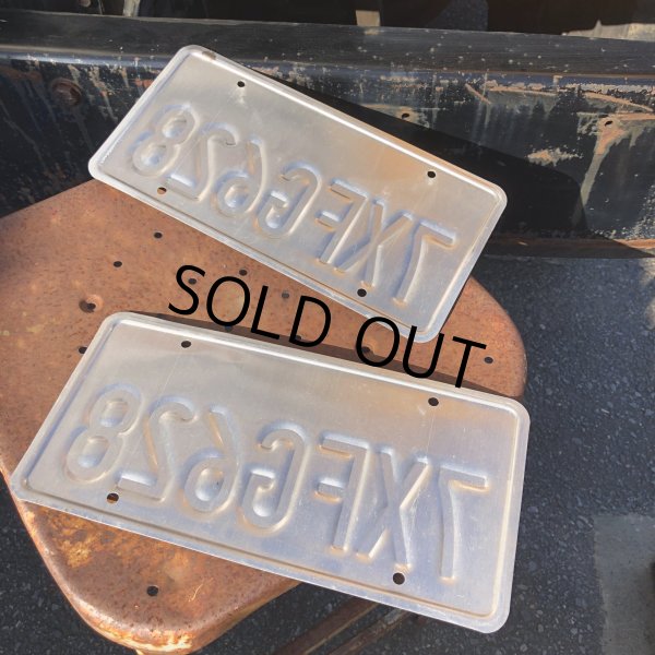 画像2: Original USA California License Plate 7XFG628 SET (R911) (2)