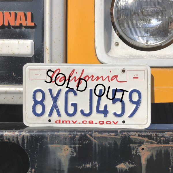 画像1: Original USA California License Plate 8XGJ459 (R918) (1)