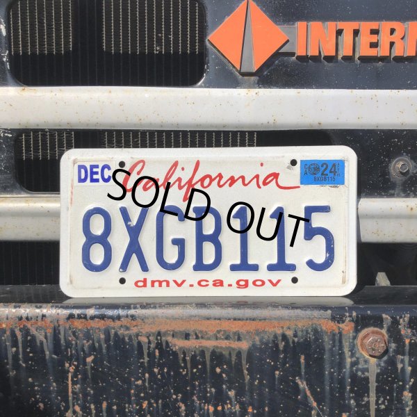 画像1: Original USA California License Plate 8XGB115 (R923) (1)