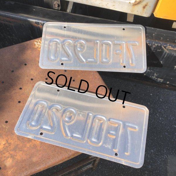 画像2: Original USA California License Plate 7FOL920 SET (R909) (2)