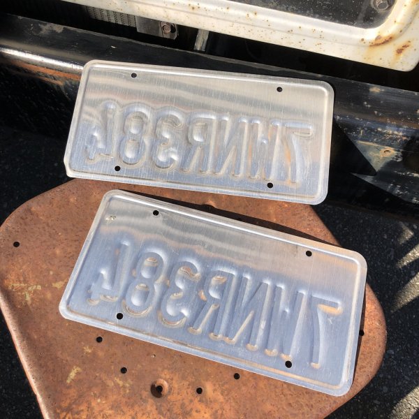 画像2: Original USA California License Plate 7WNR384 SET (R905) (2)