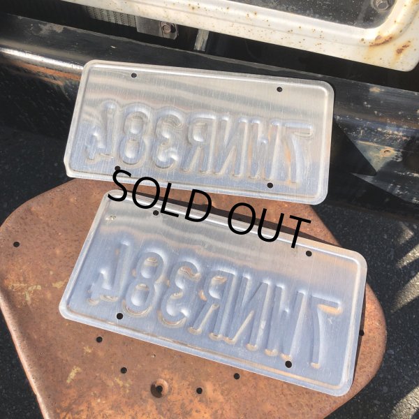 画像2: Original USA California License Plate 7WNR384 SET (R905) (2)