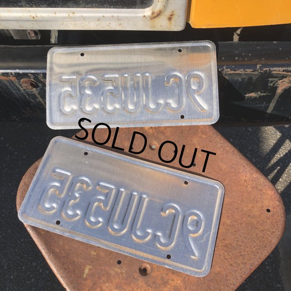 画像2: Original USA California License Plate 9CJU535 SET (R906) (2)