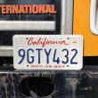 画像1: Original USA California License Plate 9GTY432 (R914) (1)
