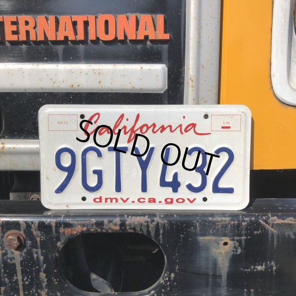 画像1: Original USA California License Plate 9GTY432 (R914) (1)