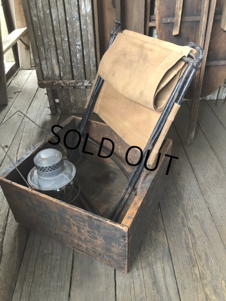 画像25: Vintage Metal Canvas Folding Camp Chair (R930) (25)