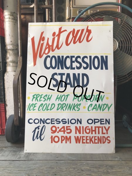 画像1: Vintage Concession Stand Hand Painted Store Sign (R931) (1)