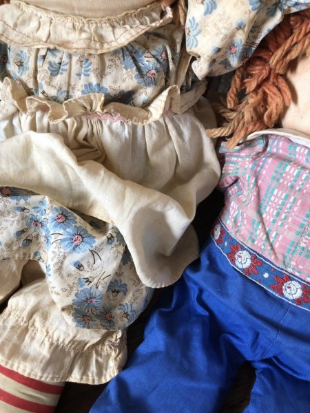 画像2: 70s VintageKnickerbocker Raggedy Ann & Andy Doll SET 48cm (R937) (2)