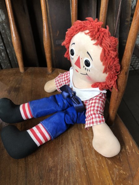画像6: 70s Vintage Knickerbocker Raggedy Andy Doll 37cm (R935) (6)