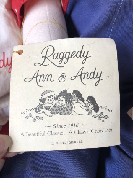 画像8: 80s 90s Vintage KUSUNOKI Limited Edition Raggedy Ann & Andy Doll SET 77cm (R936) (8)