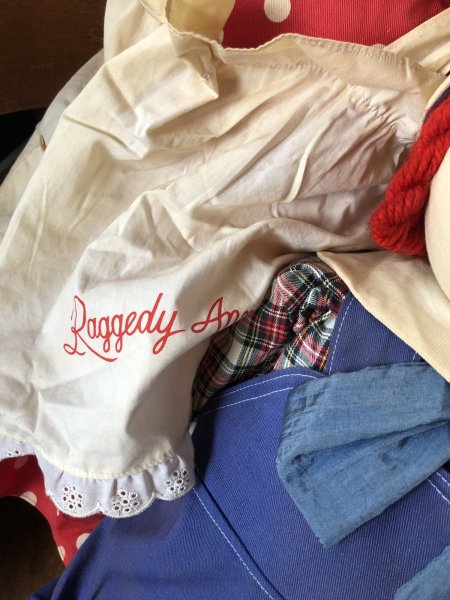 画像14: 80s 90s Vintage KUSUNOKI Limited Edition Raggedy Ann & Andy Doll SET 77cm (R936) (14)