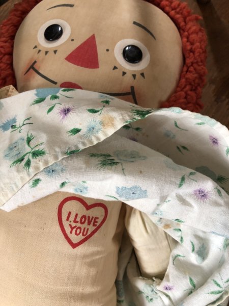 画像9: 70s Vintage Raggedy Ann Doll 65cm (R939) (9)