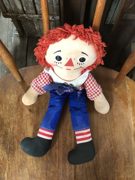 画像7: 70s Vintage Knickerbocker Raggedy Andy Doll 37cm (R935) (7)