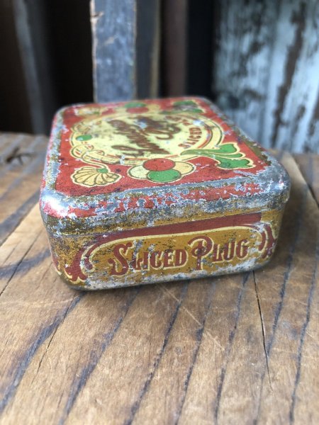 画像7: Vintage Tobacco Tin Saratoga Chips Sliced Plug (R952) (7)