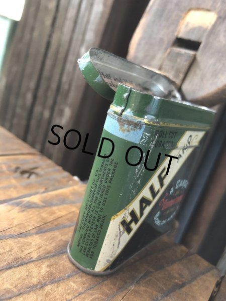 画像4: Vintage Tobacco Tin HALF AND (R943) (4)