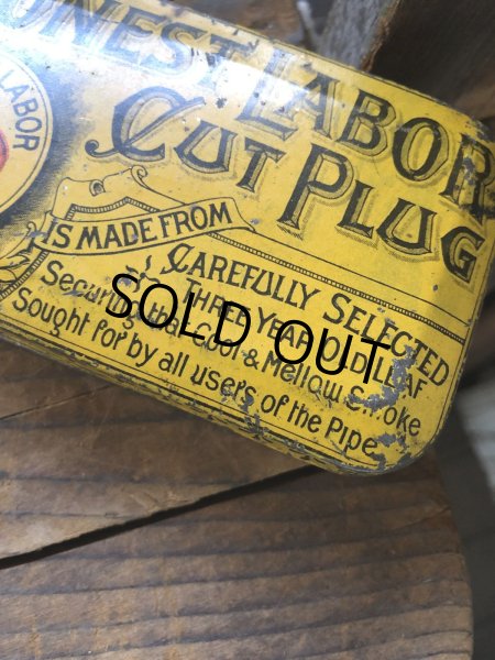 画像10: Vintage Tobacco Tin Honest Labor Cut Plug (R951) (10)