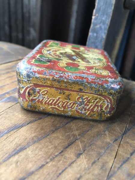 画像5: Vintage Tobacco Tin Saratoga Chips Sliced Plug (R952) (5)