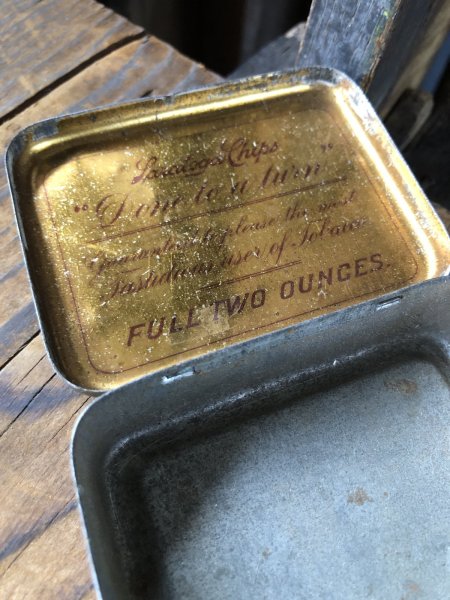 画像4: Vintage Tobacco Tin Saratoga Chips Sliced Plug (R952) (4)