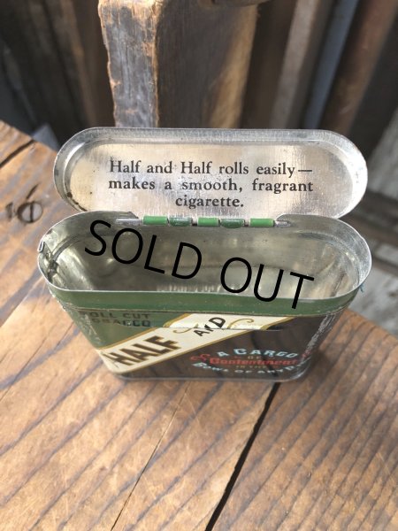 画像3: Vintage Tobacco Tin HALF AND (R943) (3)