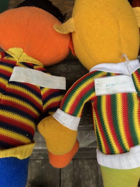 画像11: 70s Vintage SESAME STREET Ernie ＆ Bert Plush SET by Knickerbocker (R955) (11)